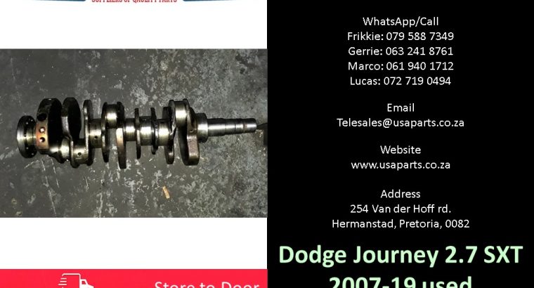 Dodge Journey 2.7 SXT 2007-18 used crankshafts for sale