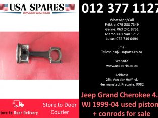 Jeep Grand Cherokee 4.7 WJ 1999-04 used pistons+conrods for sale