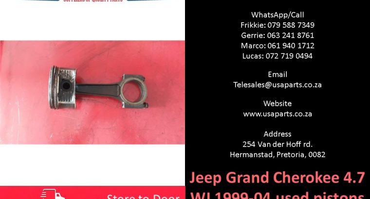 Jeep Grand Cherokee 4.7 WJ 1999-04 used pistons+conrods for sale