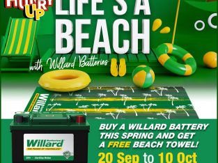 Buy a Willard Battery this spring & get a FREE beach towel!