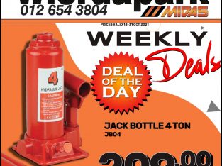Jack Bottle 4 ton! Prices valid 18-31Oct 2021!