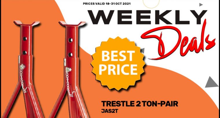 Trestle 2 Ton-pair at Midas Wierdapark! Prices valid 18-31 Oct
