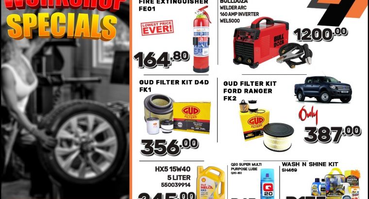 WorkShop Specials at Wierdapark Midas!!