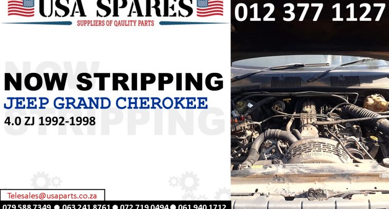 Jeep Grand Cherokee 4.0 ZJ 1992-98 stripping for used spares