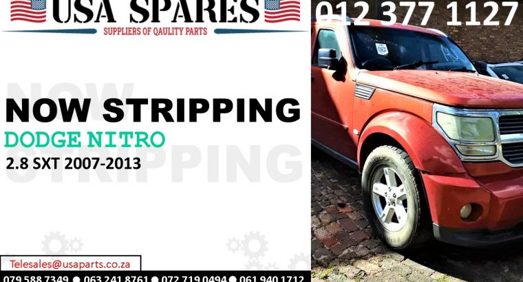 Dodge Nitro 2.8 SXT 2007-13 stripping for used parts