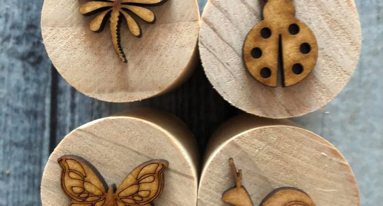 Wooden Play Dough Stamp Sets
