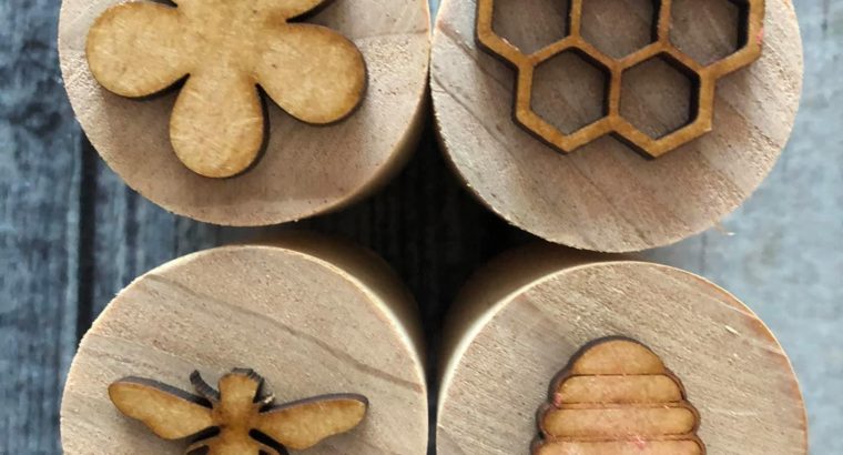 Wooden Play Dough Stamp Sets