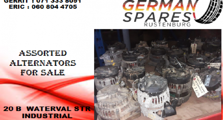 Assorted Alternators for sale