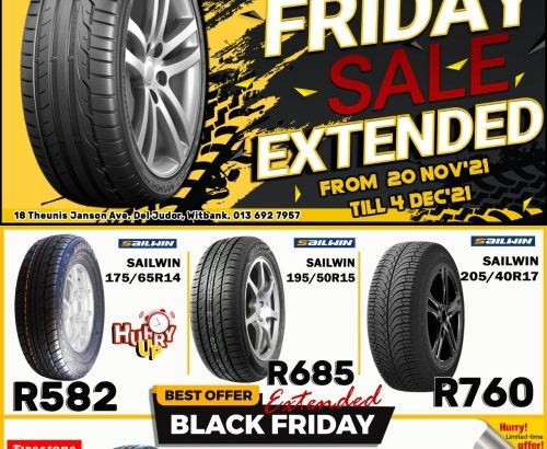 Save BIG on your favourite Tyre brands this Black Friday!