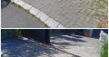 Artificial grass, paving and irrigation