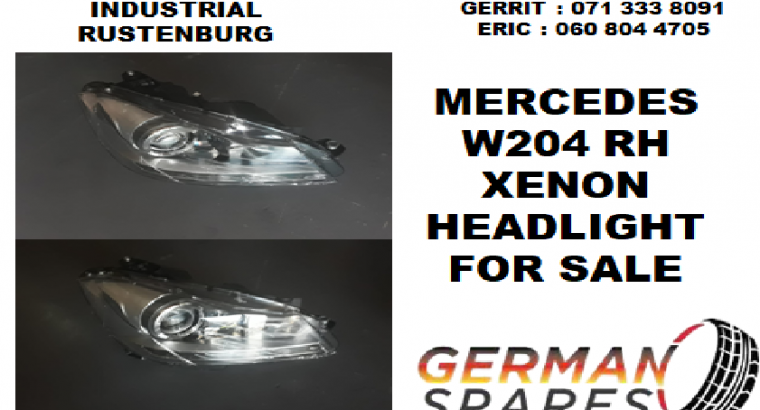 New Mercedes W204 RH Xenon headlight for sale