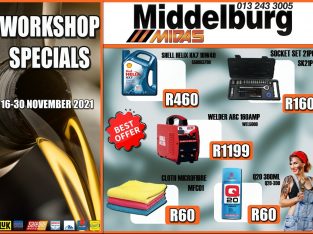 Middelburg Midas Workshop Specials 16-30 November 2021