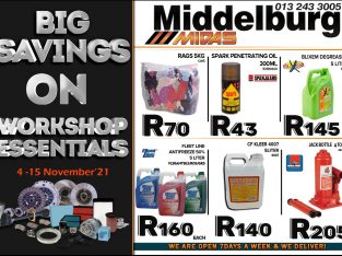 Middelburg Midas Workshop Specials 4-15 November 2021