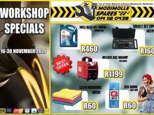 Modimolle Spares Workshop Specials 16-30 November 2021