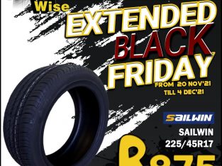 SAILWIN 225/45R17 Tyre ONLY R875 at Wheel Wise Witbank!