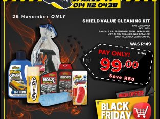 Shield Value Cleaning Kit ONLY R99 at Modimolle Spares!