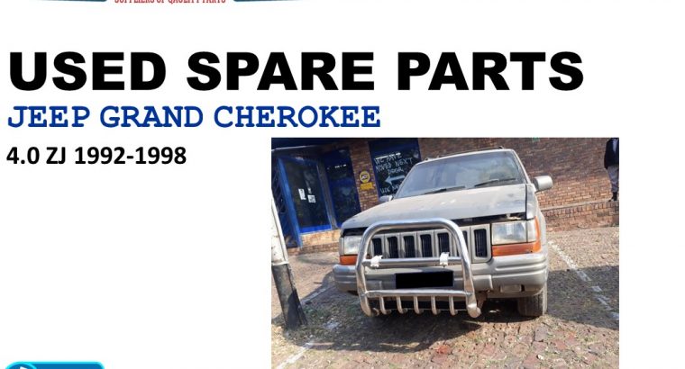 Jeep Grand Cherokee 4.0 ZJ auto 1992-98 petrol used parts