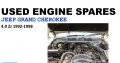 Jeep Grand Cherokee 4.0 ZJ 1992-98 used petrol engine spares