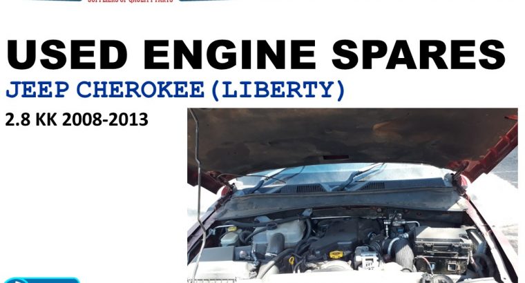 Jeep Cherokee 2.8 KK 2008-13 used diesel engine spares for sale
