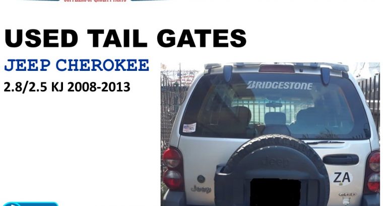 Jeep Cherokee 2.8/2.5 KJ 2002-07 used tailgates for sale