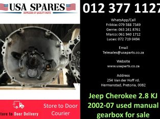 Jeep Cherokee 2.8 KJ 2002-07 used manual gearbox for sale