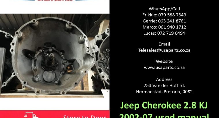 Jeep Cherokee 2.8 KJ 2002-07 used manual gearbox for sale
