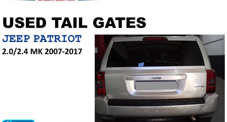 Jeep Patriot 2.0/2.4 MK 2007-17 used tailgates for sale