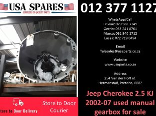 Jeep Cherokee 2.5 KJ 2002-07 used manual gearbox for sale