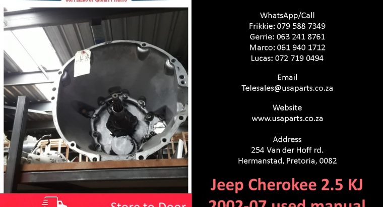 Jeep Cherokee 2.5 KJ 2002-07 used manual gearbox for sale