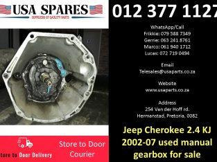 Jeep Cherokee 2.4 KJ 2002-07 used manual gearbox for sale