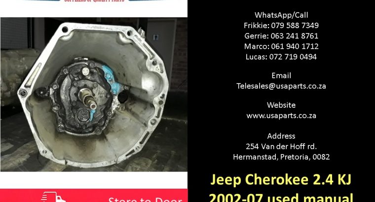 Jeep Cherokee 2.4 KJ 2002-07 used manual gearbox for sale
