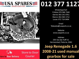 Jeep Renegade 1.6 2008-21 used manual gearbox for sale