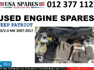 Jeep Patriot 2.4/2. MK 2007-17 used petrol engine spares for sale