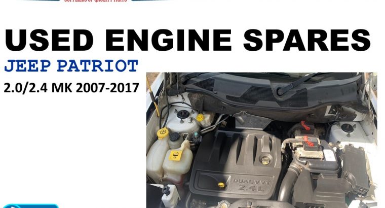Jeep Patriot 2.4/2. MK 2007-17 used petrol engine spares for sale