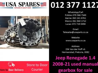 Jeep Renegade 1.4 2008-21 used manual gearbox for sale