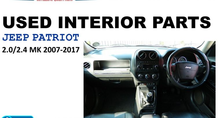 Jeep Patriot 2.0/2.4 MK 2007-17 used interior parts for sale