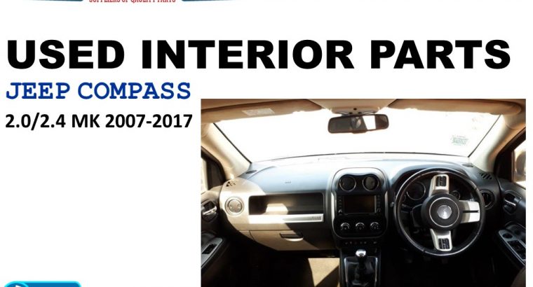 Jeep Compass 2.0/2.4 MK 2007-17 used interior parts for sale