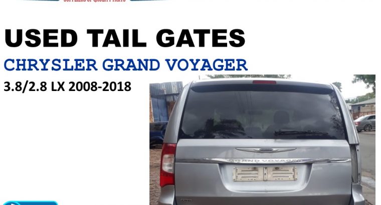 Chrysler Grand Voyager 3.8/2.8 LX 2008-18 used tailgates for sale