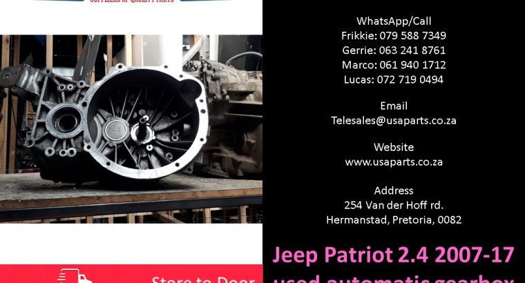 Jeep Patriot 2.4 MK 2007-17 used automatic gearbox for sale