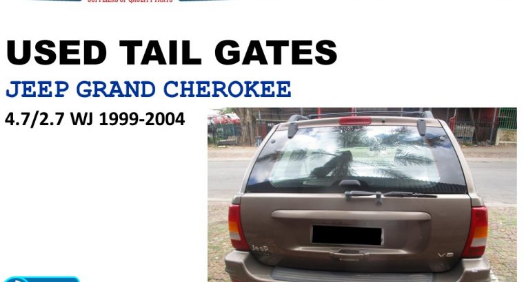 Jeep Grand Cherokee 4.7/2.7 WJ 1999-04 used tailgates or sale
