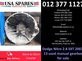 Dodge Nitro 2.8 SXT 2007-13 used manual gearbox for sale