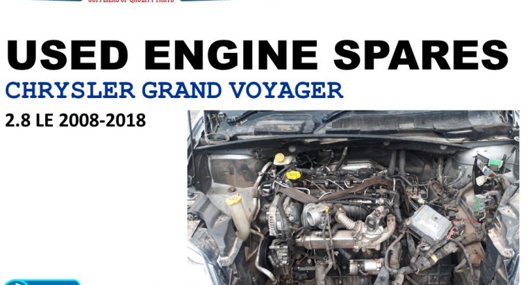 Chrysler Grand Voyager 2.8 LE 2008-18 used diesel engine spares