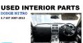 Dodge Nitro 2.8/3.7 SXT 2007-13 used interior parts for sale