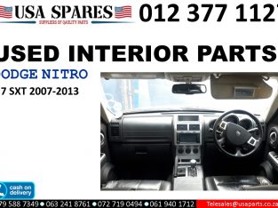 Dodge Nitro 2.8/3.7 SXT 2007-13 used interior parts for sale