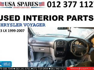 Chrysler Voyager 3.3 LX 1999-07 used interior parts for sale