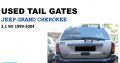 Jeep Grand Cherokee 3.1 WJ 1999-04 used tailgates or sale