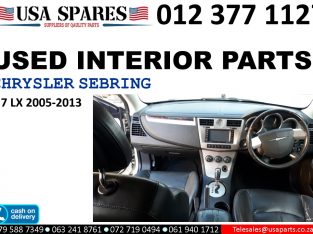 Chrysler Sebring 2.7 LX 2005-13 used interior parts for sale