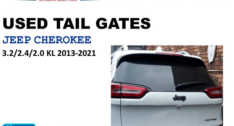 Jeep Cherokee 3.2/2.4/2.0 KL 20013-21 used tailgates for sale