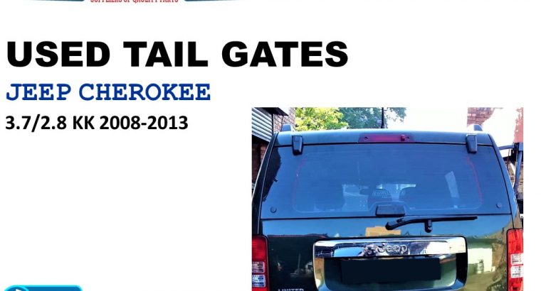 Jeep Cherokee 3.7/2.8 KK 2008-13 used tailgates for sale