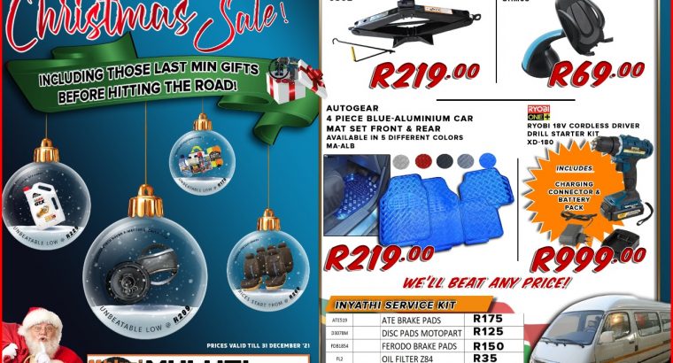 Christmas Special at Mhluzi Spares! Limited Time Offer!